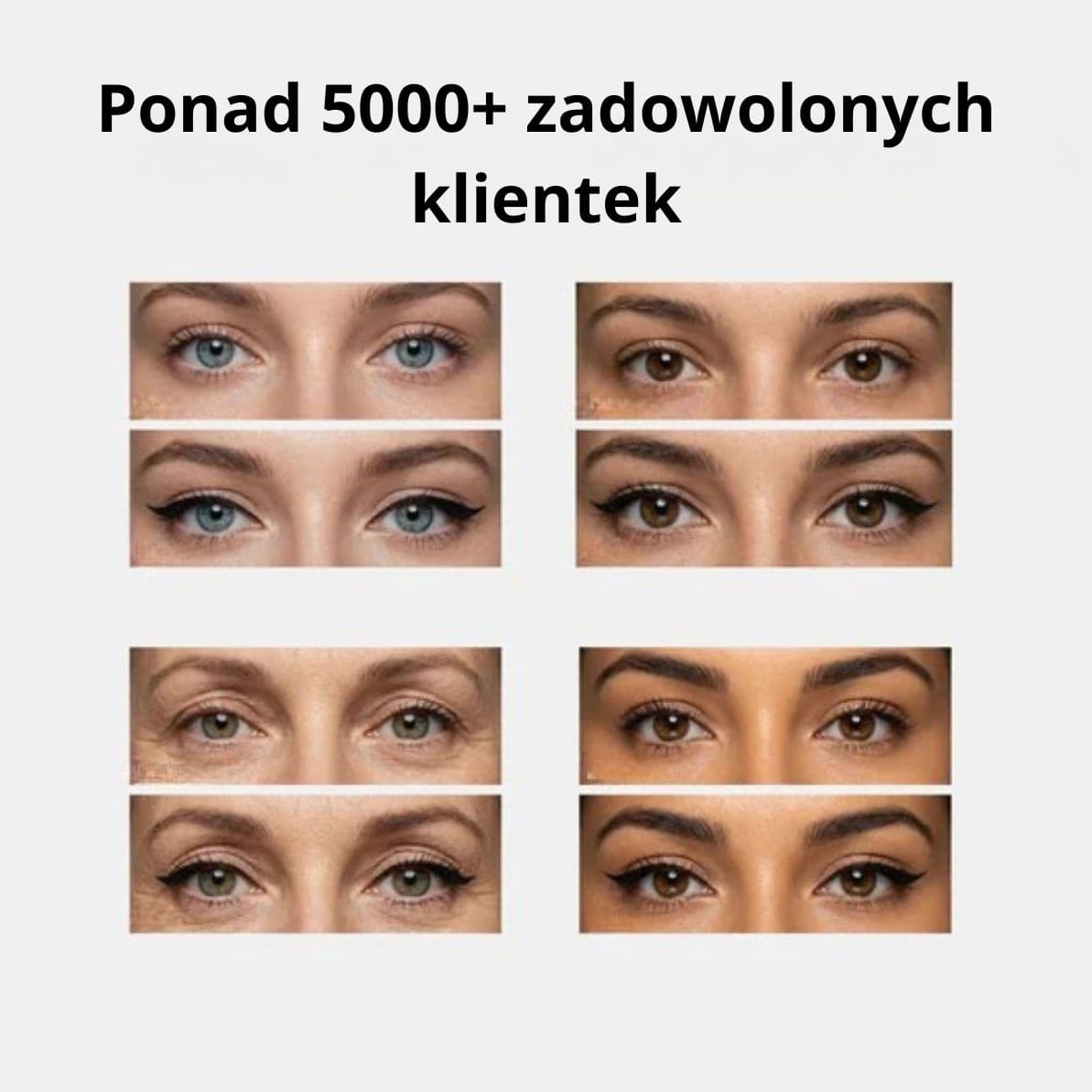 EYELINER w pisaku z dwoma końcówkami. Obrotowy, precyzyjny, utrwalający kontur, długotrwały, wodoodporny, szybkoschnący.