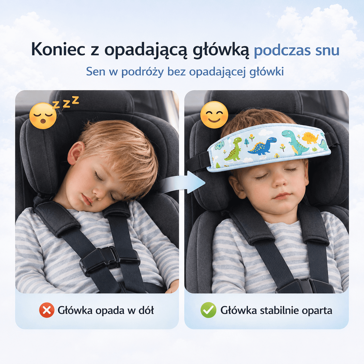 SleepyHead – Opaska podtrzymująca głowę dziecka