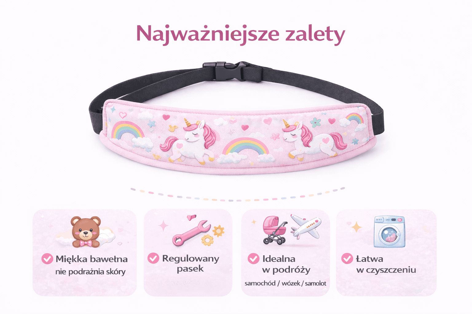 SleepyHead – Opaska podtrzymująca głowę dziecka