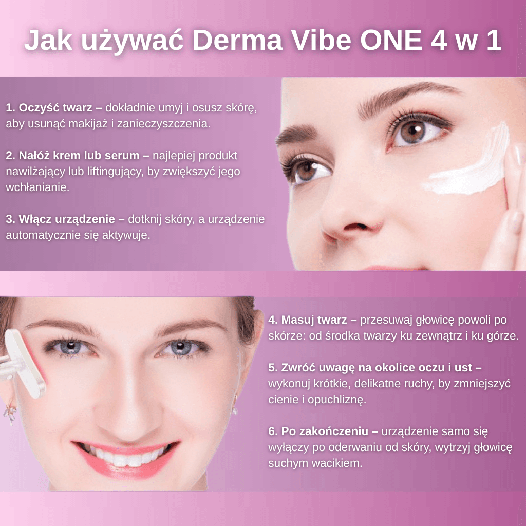 DermaVibe ONE - PRECYZYJNY STYMULATOR  DO WIELOPOZIOMOWEGO ODMŁADZANIA SKÓRY