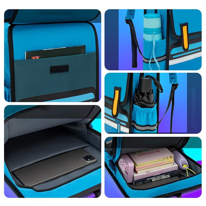 MODNY PLECAK DZIECIĘCY Z KOLOROWYM 3D MOTYWEM KOMIKSOWO - ANIMOWANYM