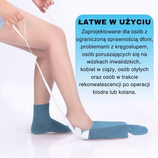 WKŁADAK - łatwe zakładanie skarpet.