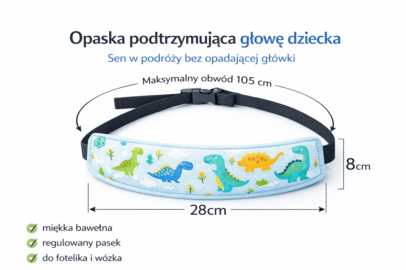 SleepyHead – Opaska podtrzymująca głowę dziecka