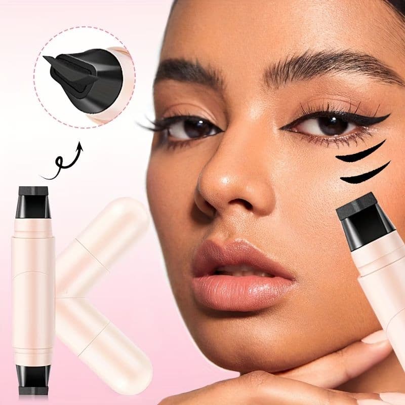 EYELINER w pisaku z dwoma końcówkami. Obrotowy, precyzyjny, utrwalający kontur, długotrwały, wodoodporny, szybkoschnący.