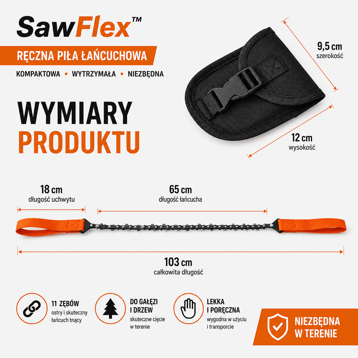 SawFlex™ – Ręczna Piła Łańcuchowa PRO ⭐⭐⭐⭐⭐