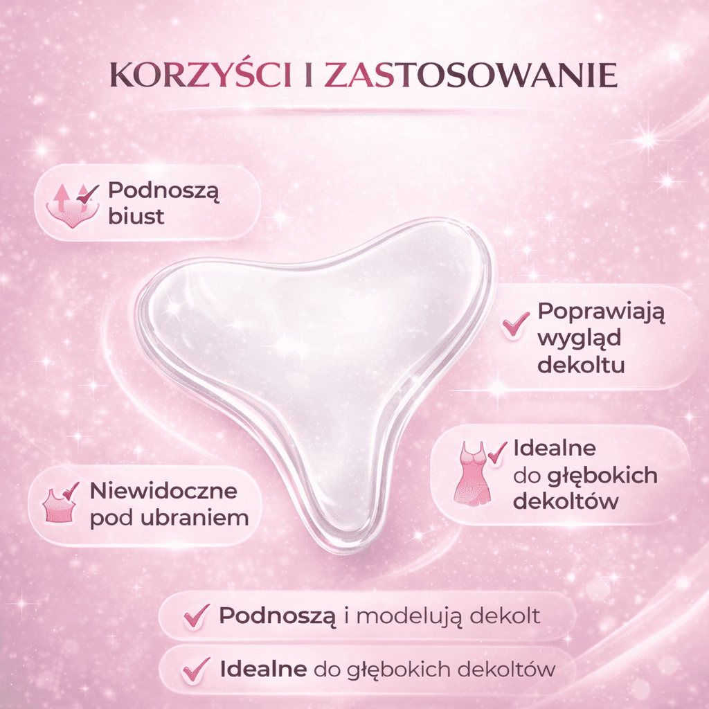 SmoothUp - Wielorazowy Silikonowy Plaster na Biust i Dekolt