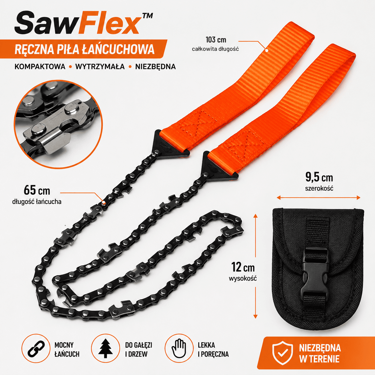 SawFlex™ – Ręczna Piła Łańcuchowa PRO ⭐⭐⭐⭐⭐